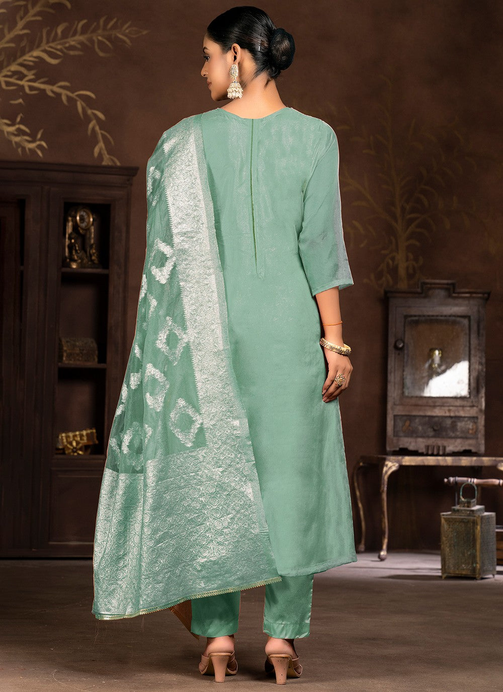 Organza Salwar Suit - T2102