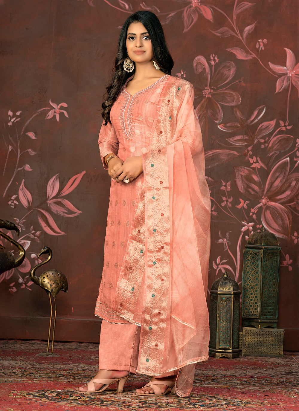 Organza Salwar Suit - T2000