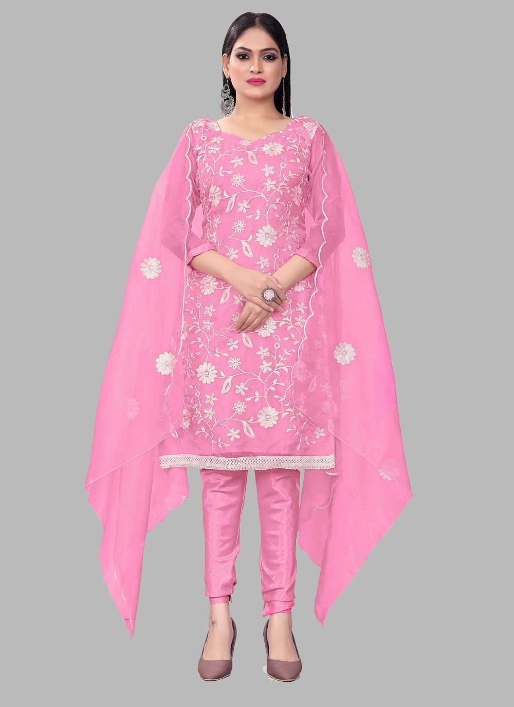 Organza Salwar Suit - T1280