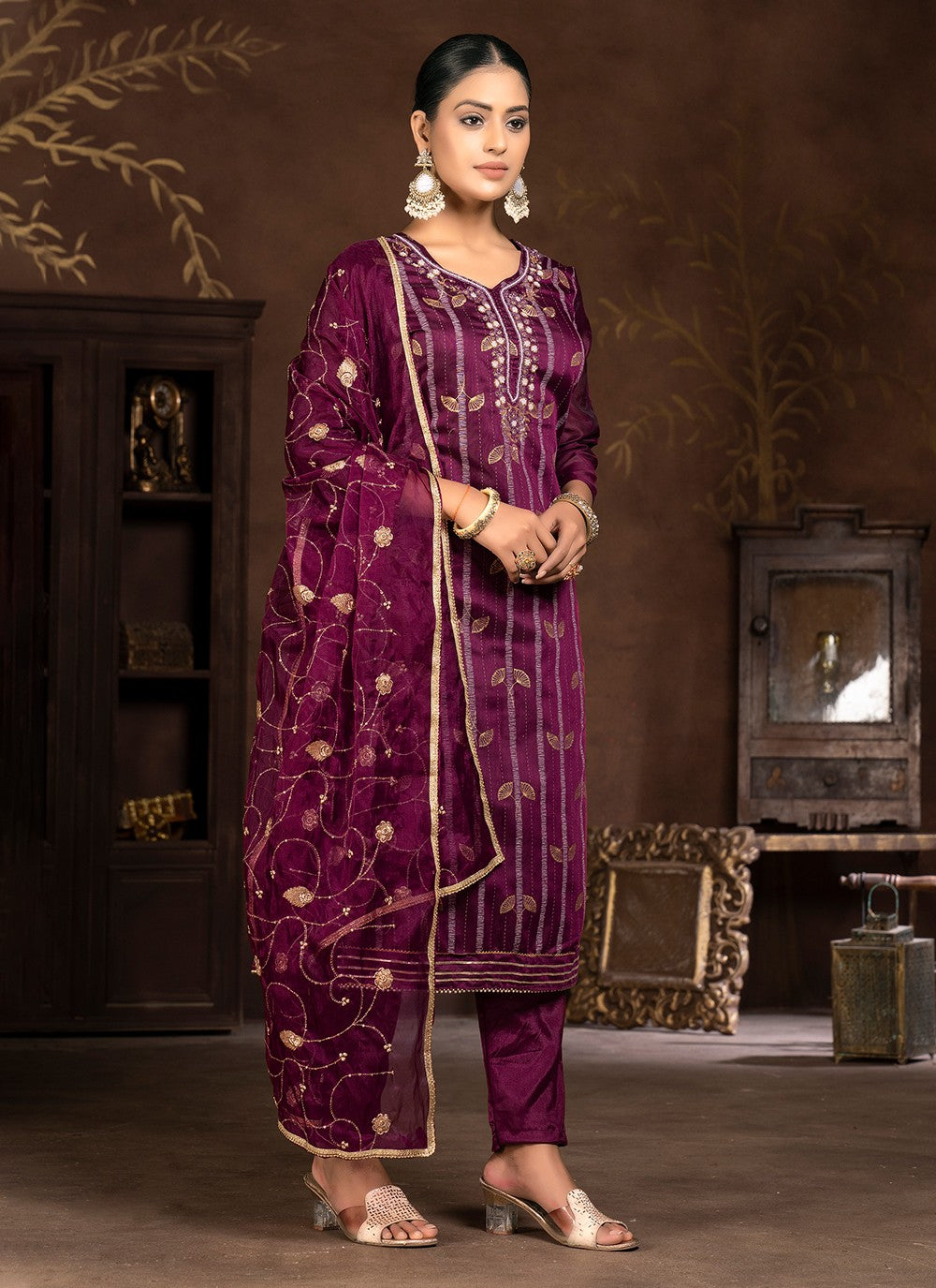 Organza Salwar Suit - T2000