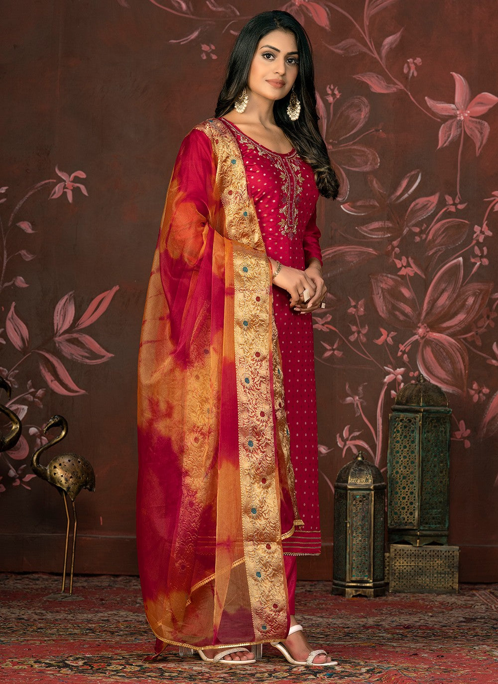 Organza Salwar Suit - T1978