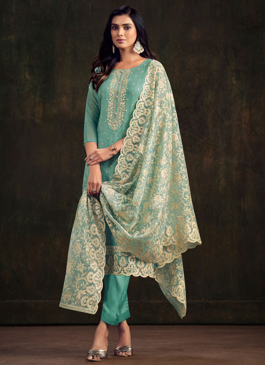 Organza Salwar Suit - T2415