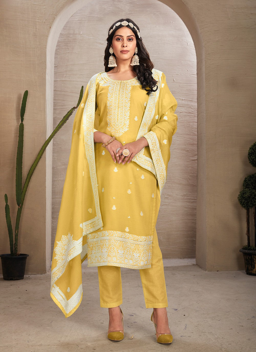 Organza Salwar Suit - T3025