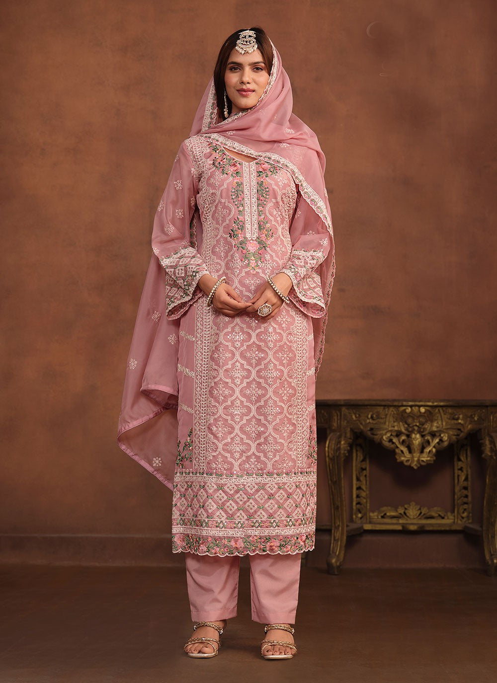 Organza Salwar Suit - T1968