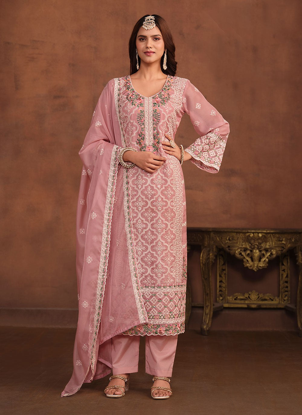 Organza Salwar Suit - T1968