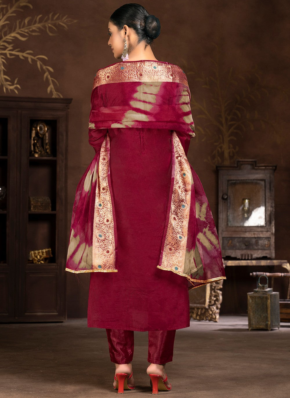 Organza Salwar Suit - T2056