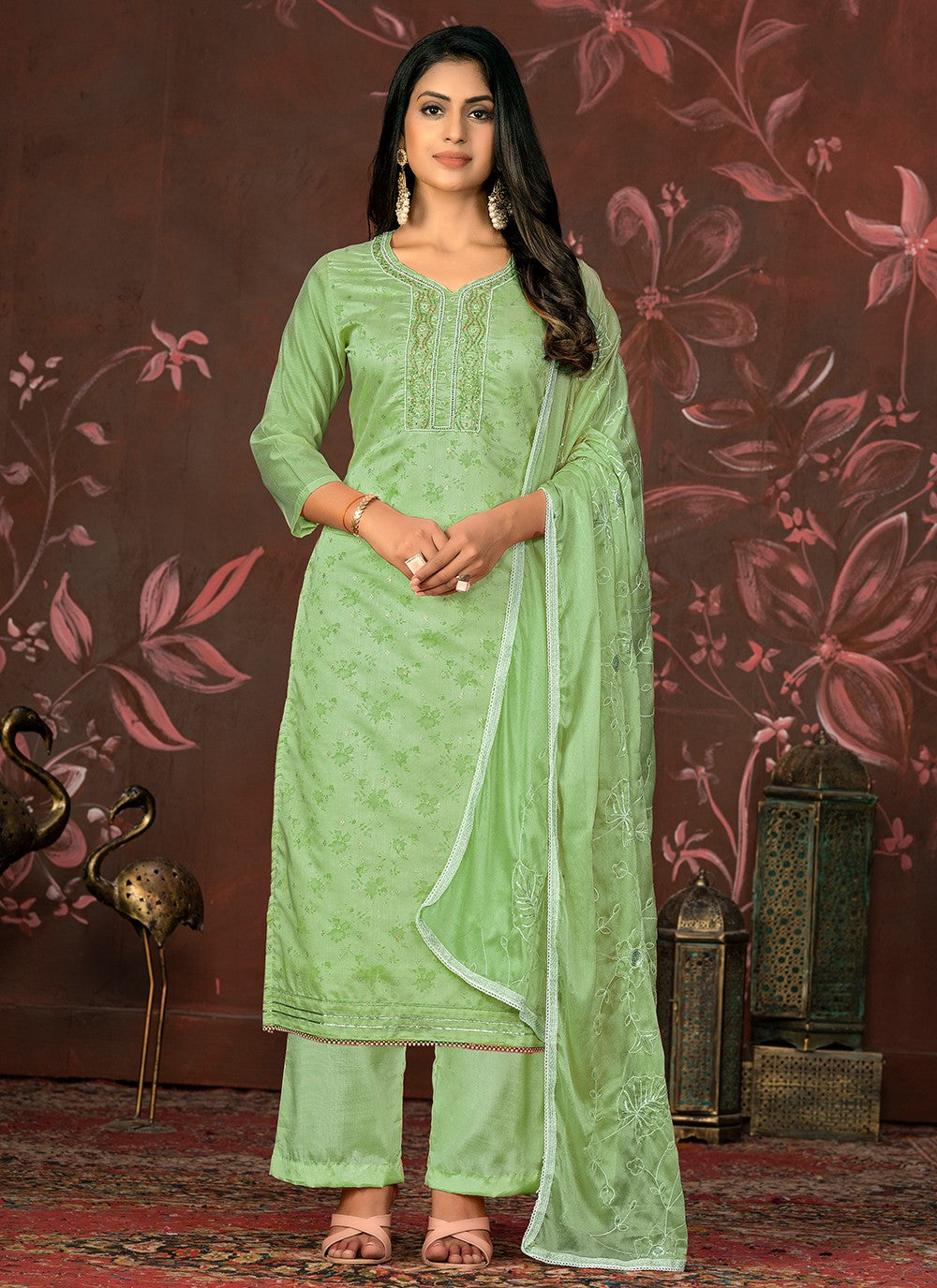 Organza Salwar Suit - T2018