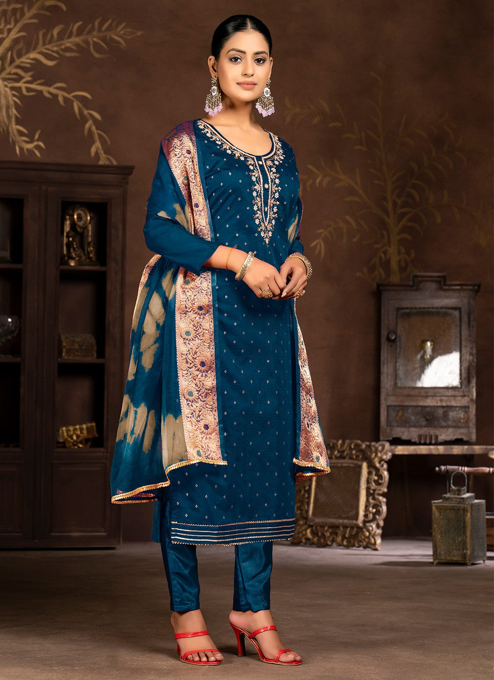 Organza Salwar Suit - T2056