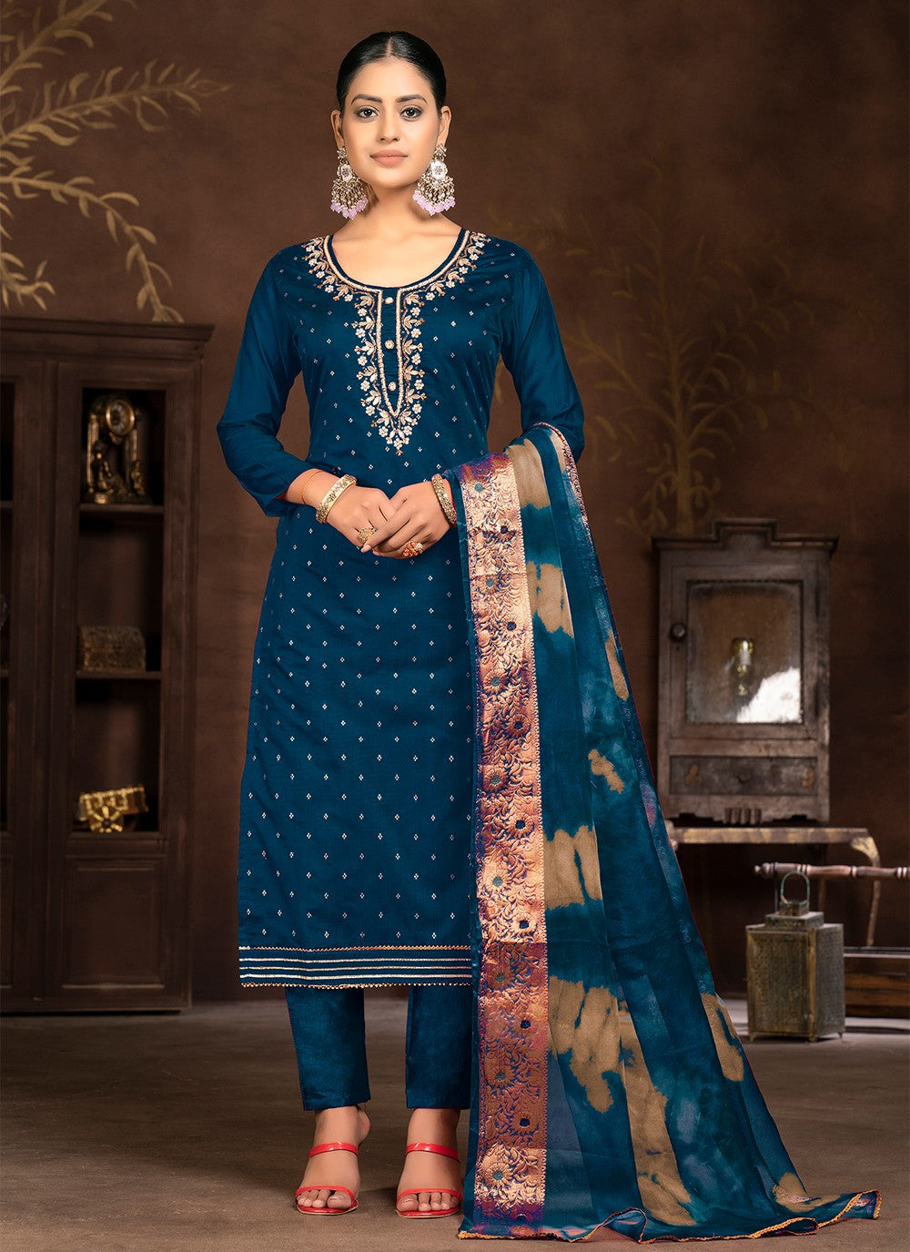 Organza Salwar Suit - T2056