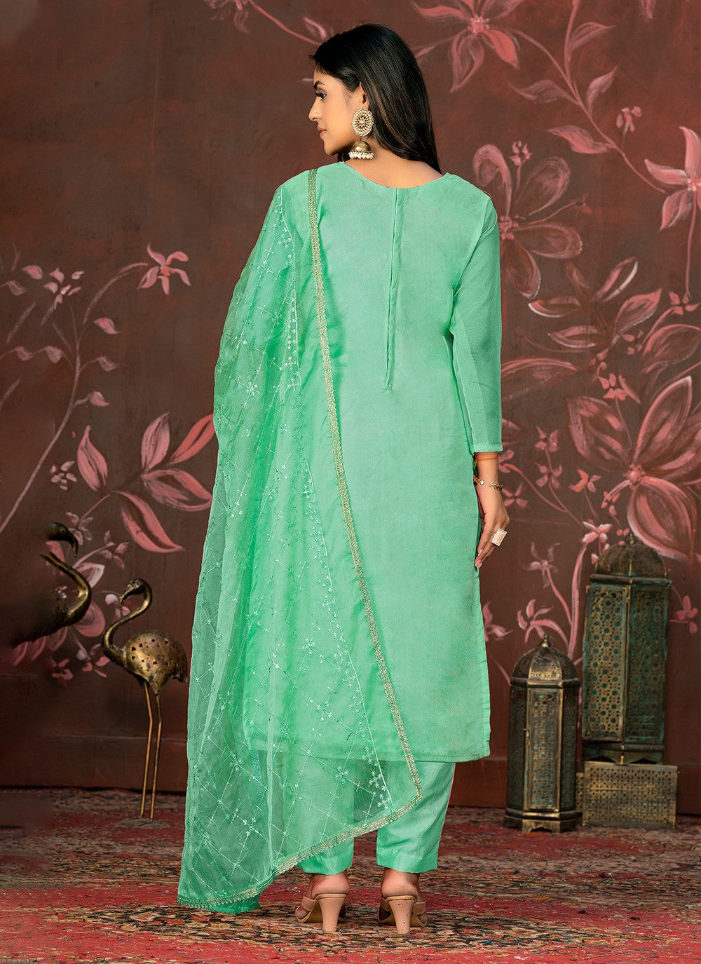 Organza Salwar Suit - T1985