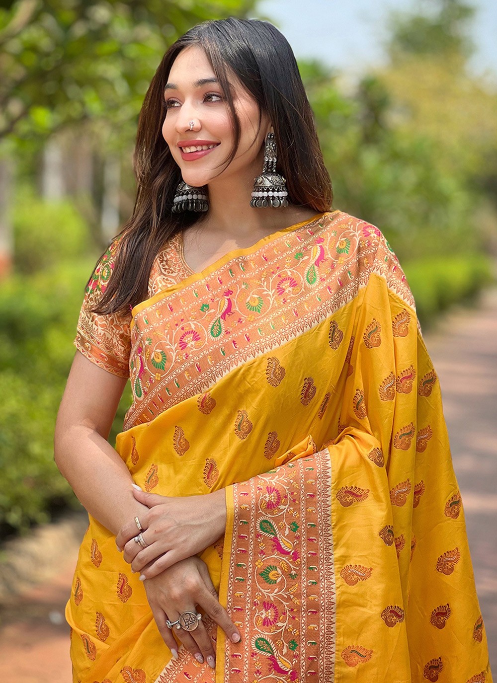 Classic Woven Paithni, Silk Saree - S8849