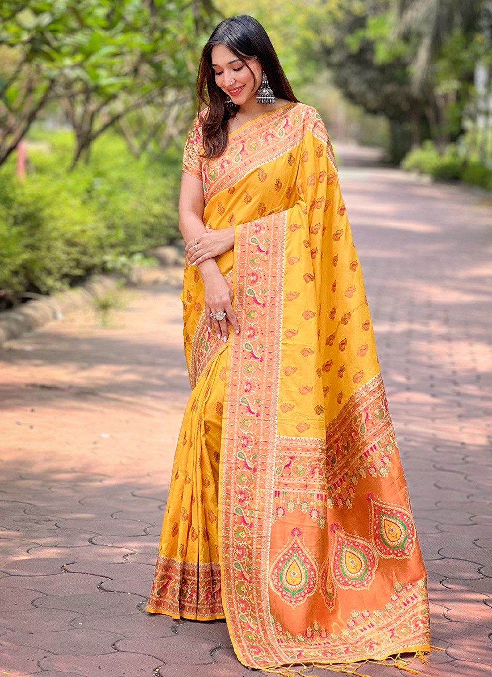 Classic Woven Paithni, Silk Saree - S8849