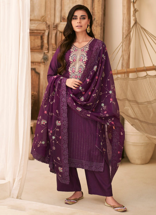 Silk Palazzo Suit - T1492