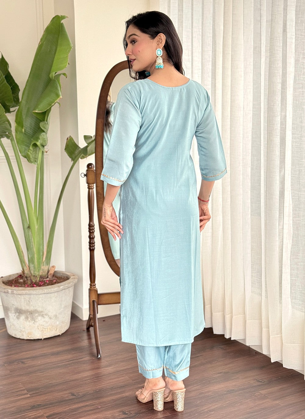 Chanderi , Viscose Salwar Suit - T3608