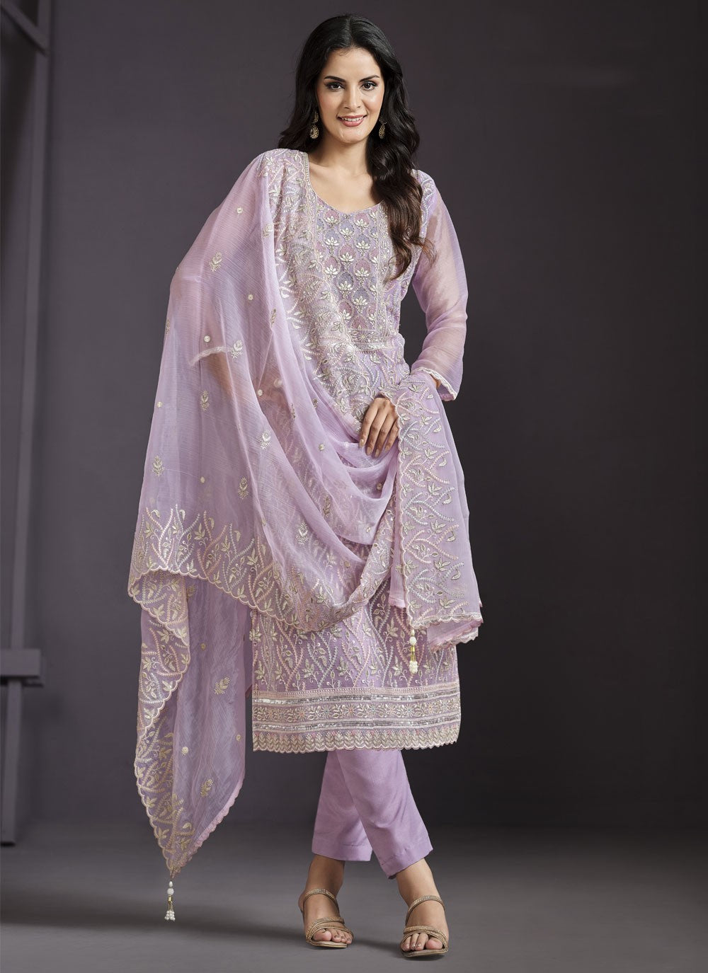 Chiffon Salwar Suit - T3912