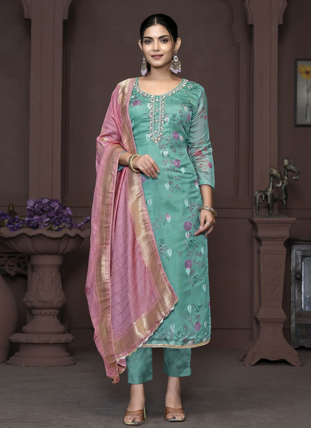 Modal Palazzo Suit - T3477