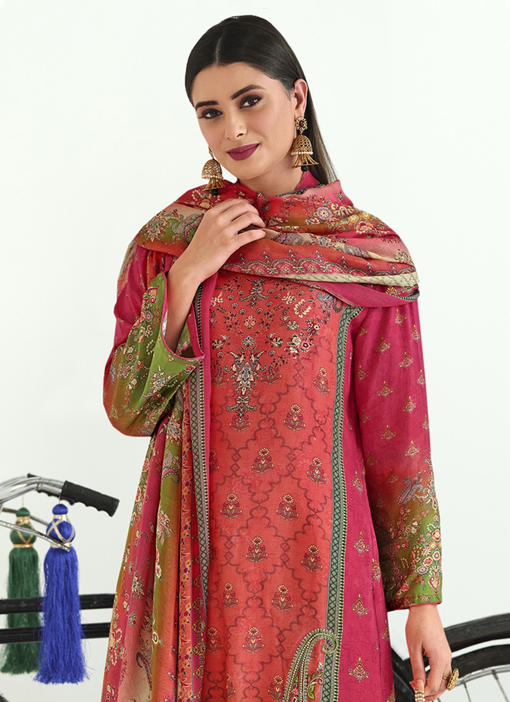 Pashmina Palazzo Suit - T1322