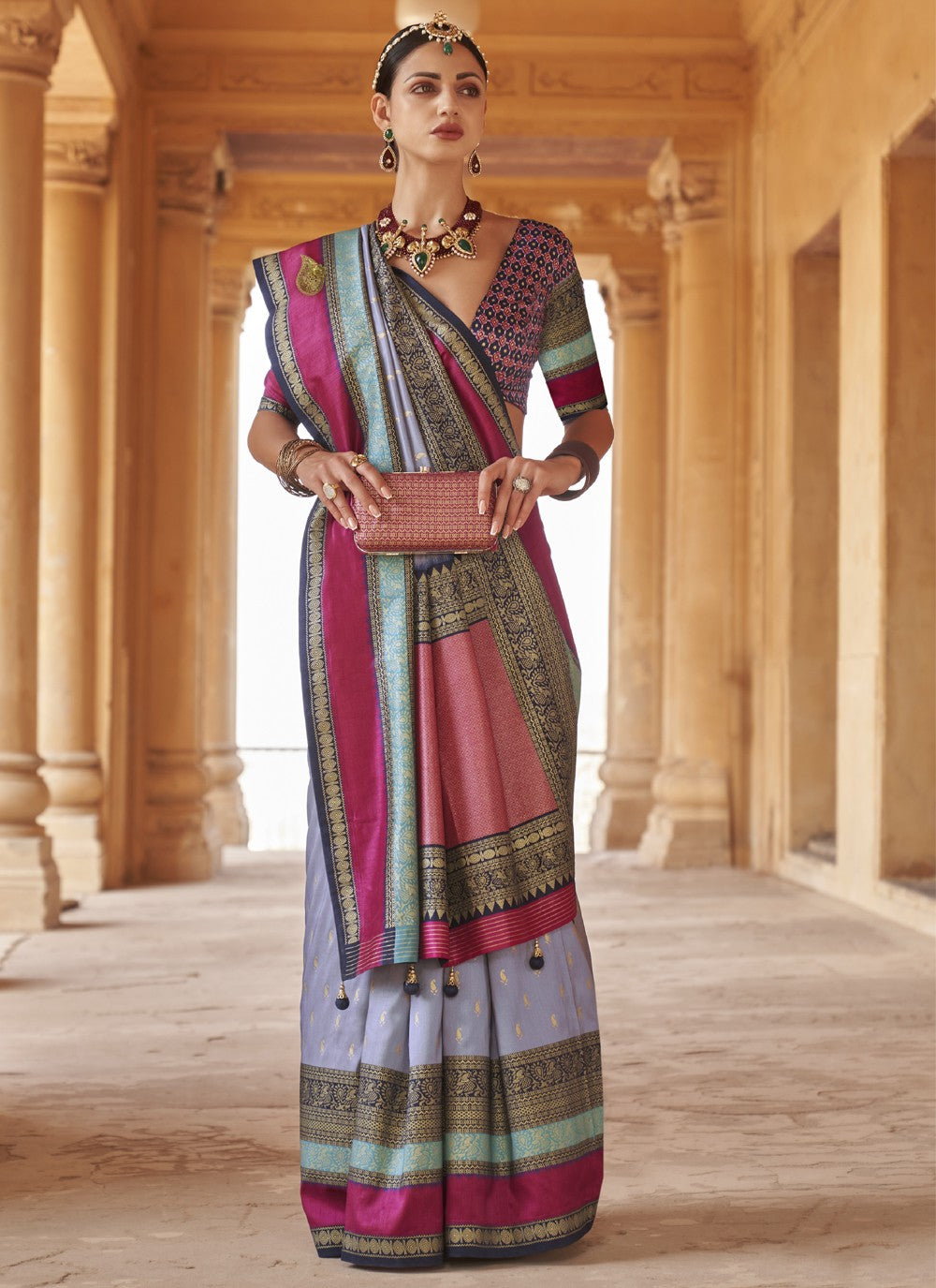 Trendy Patola Print Silk Saree - S3630