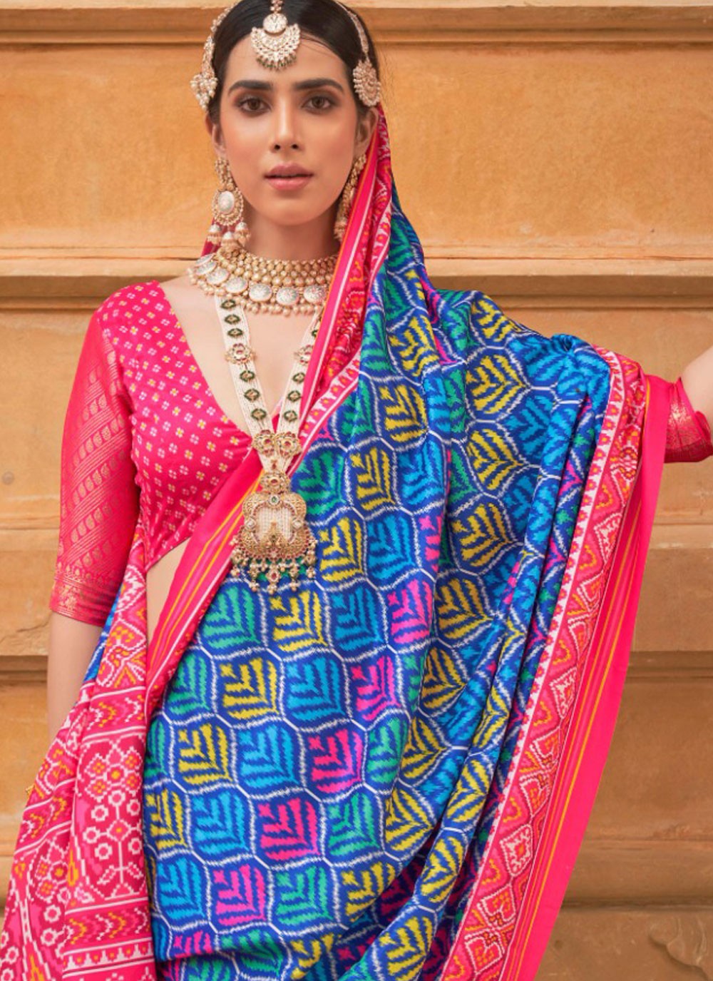 Trendy Patola Print Patola Silk Saree - S5097