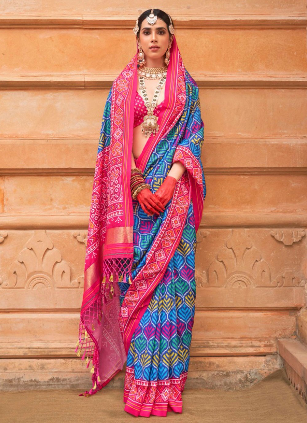 Trendy Patola Print Patola Silk Saree - S5097