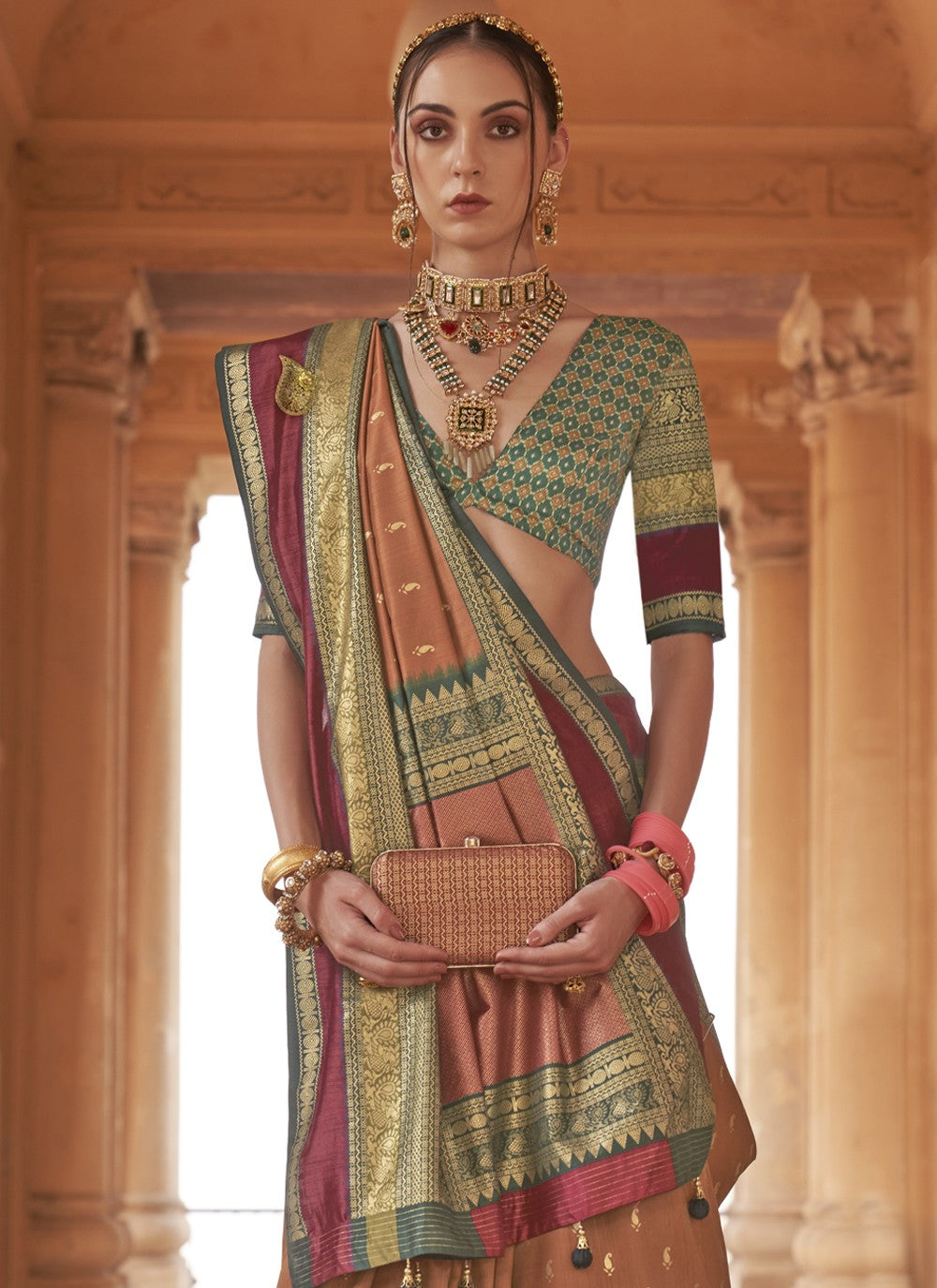 Trendy Patola Print Silk Saree - S3630