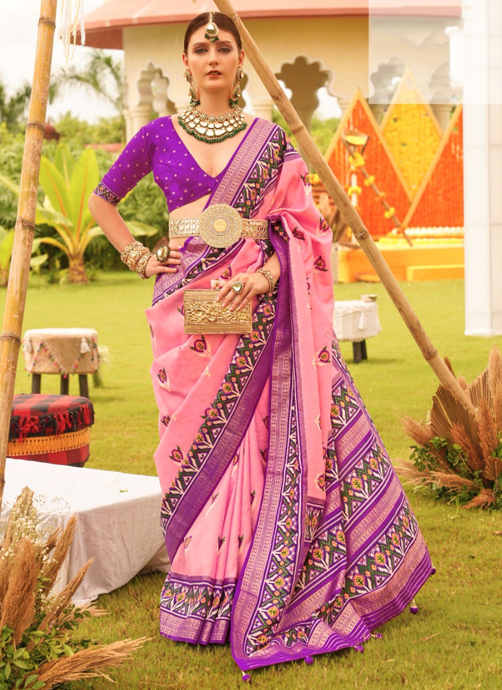 Classic Patola Print Patola Silk Saree - S4138