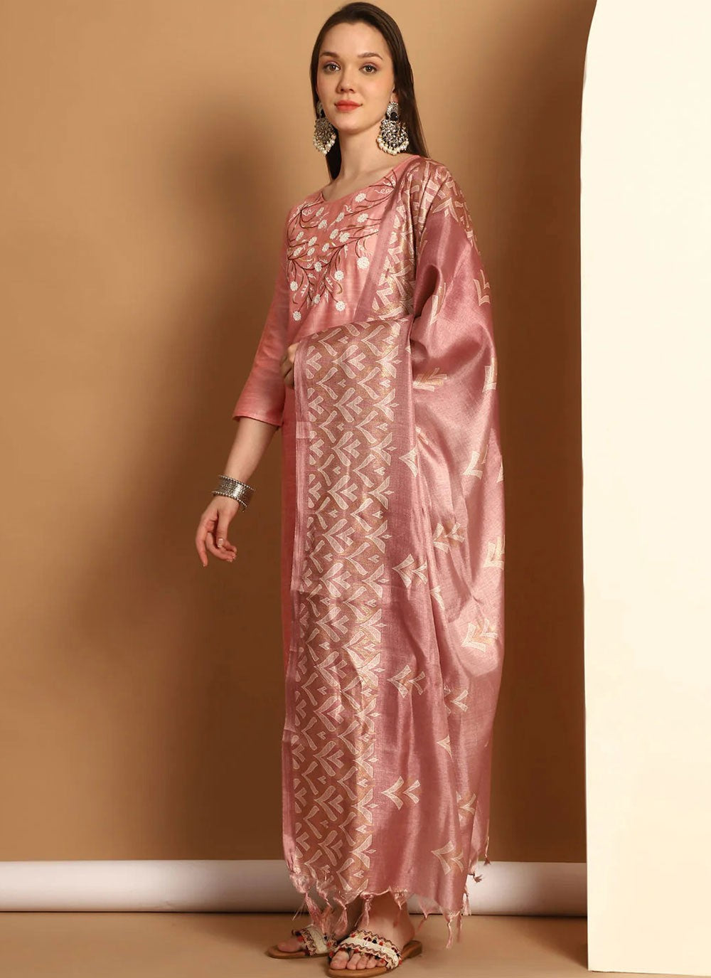 Blended Cotton Salwar Suit - T3972