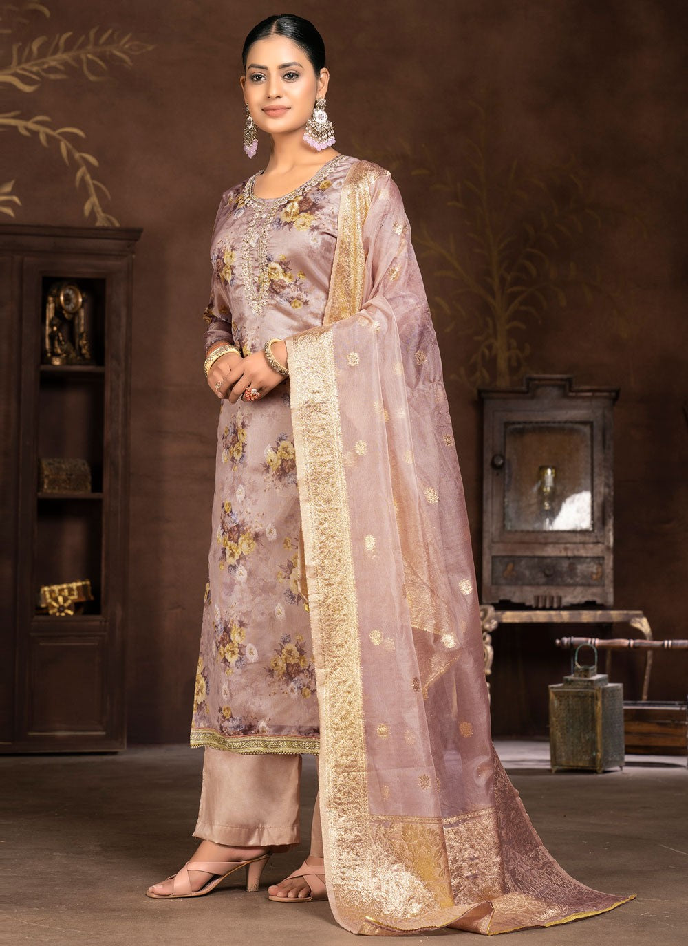 Organza Salwar Suit - T1970