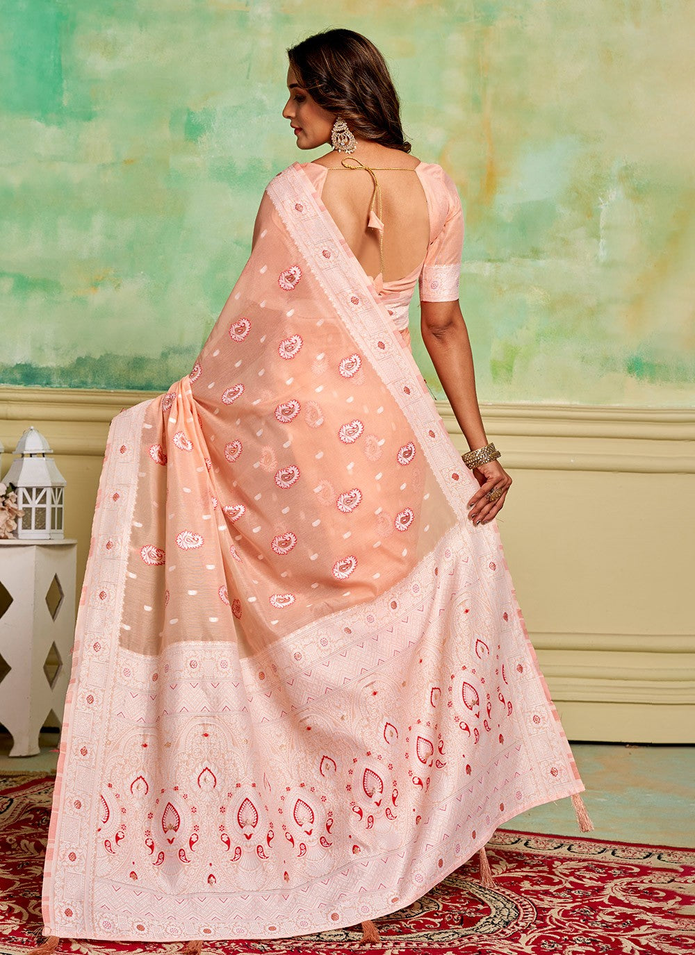 Woven Cotton Saree - S11881