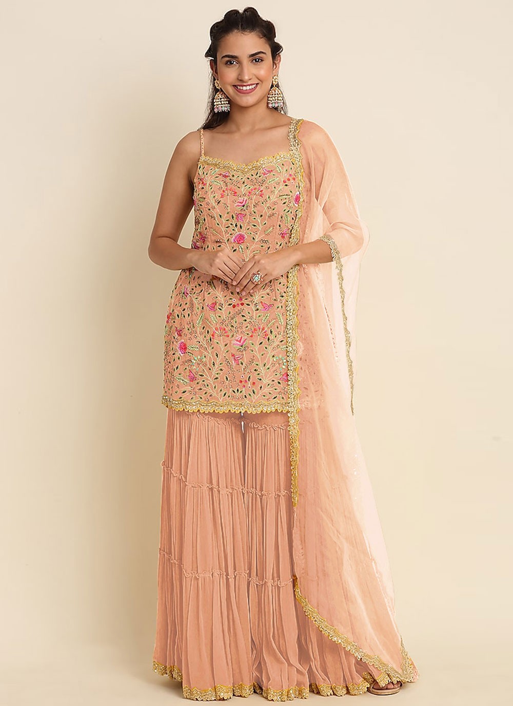 Faux Georgette Salwar Suit - T3343