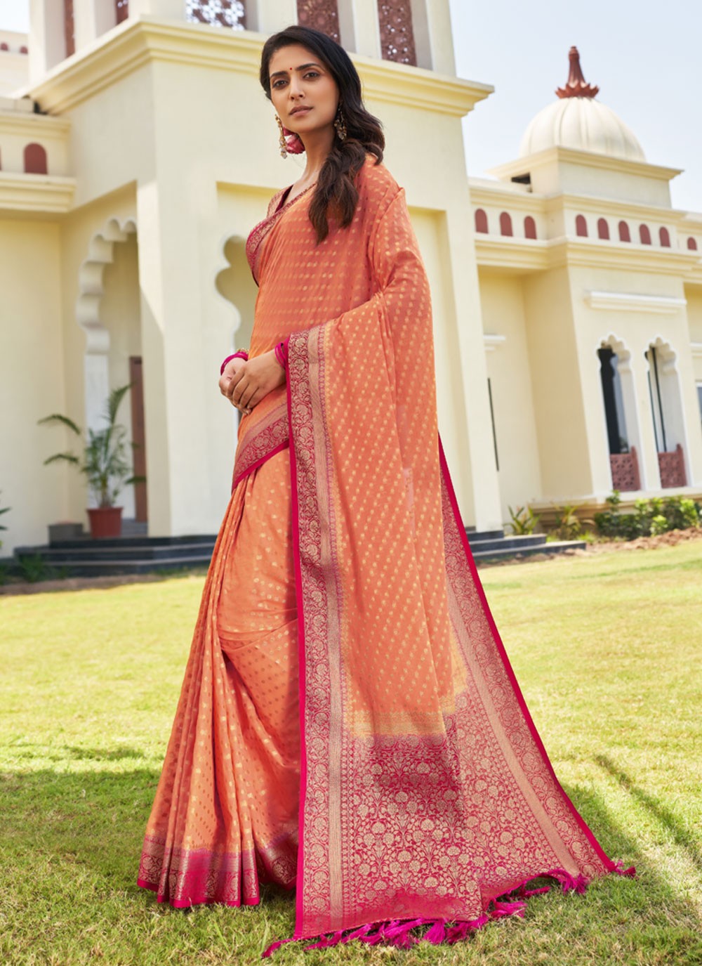 Classic Designer Georgette Saree - S3865