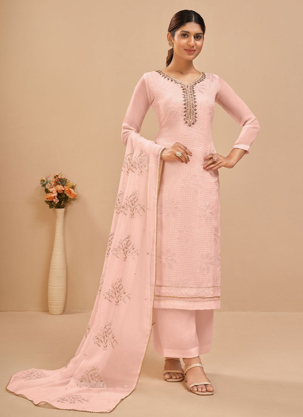 Georgette Salwar Suit - T977