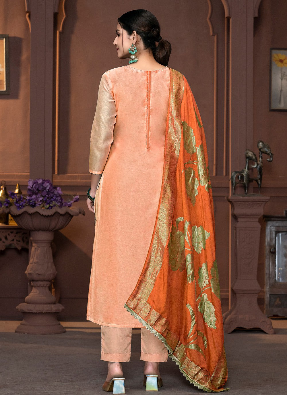 Modal Pant Style Suit - T3457