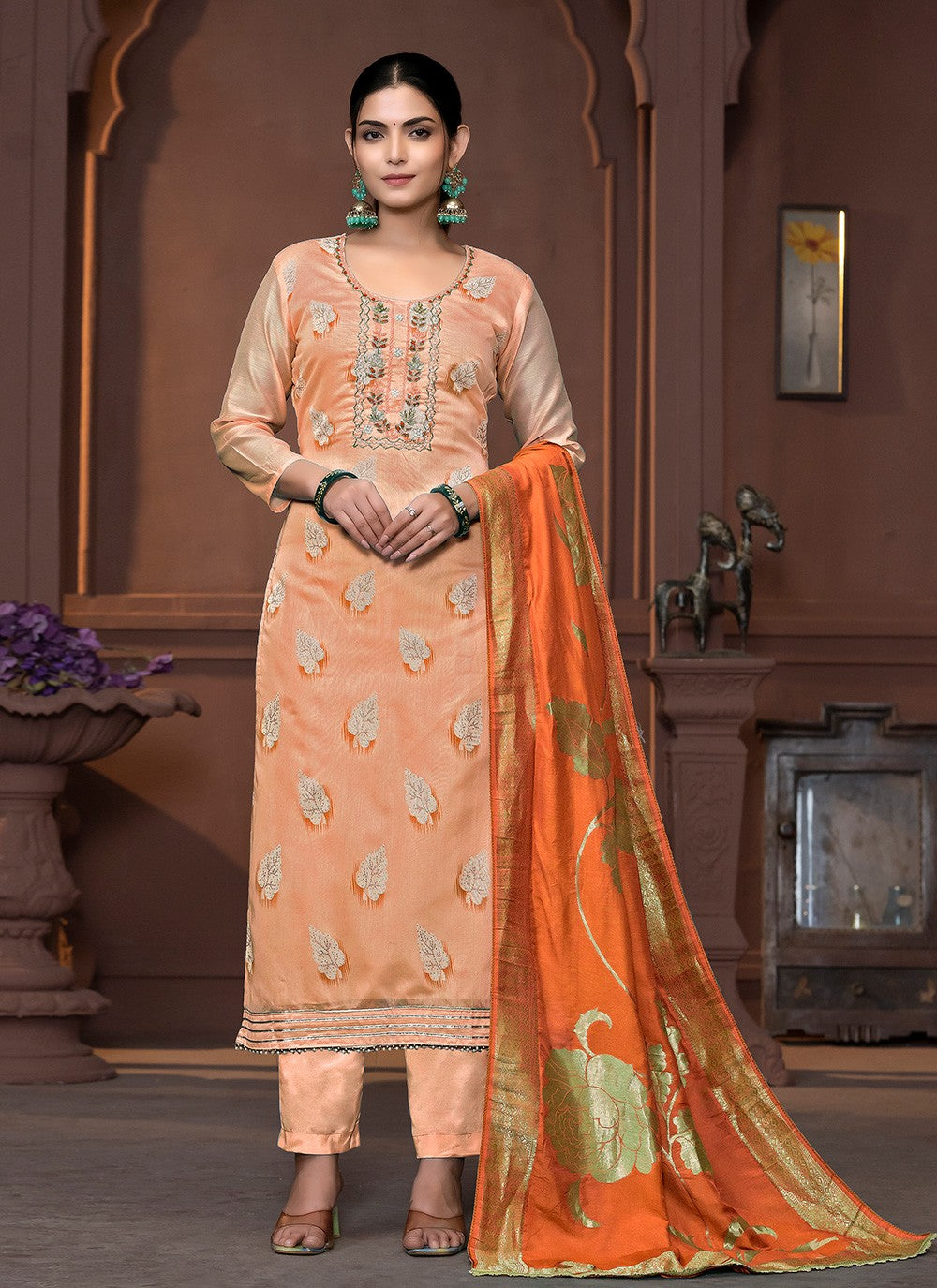 Modal Pant Style Suit - T3457