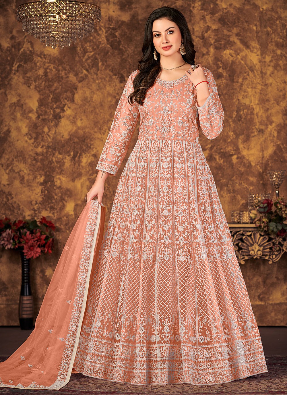 Net Salwar Suit - T865