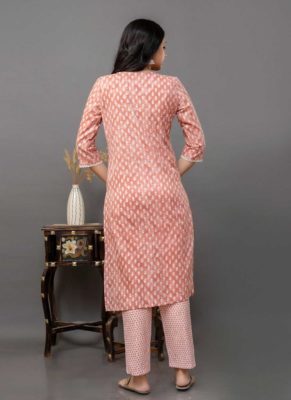 Cotton Pant Style Suit - T2613