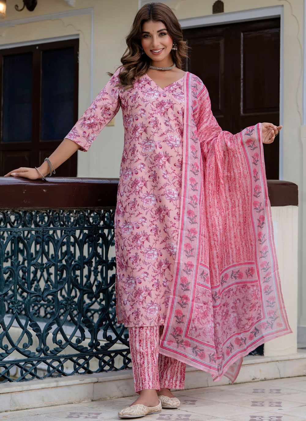 Blended Cotton Salwar Suit - T3849