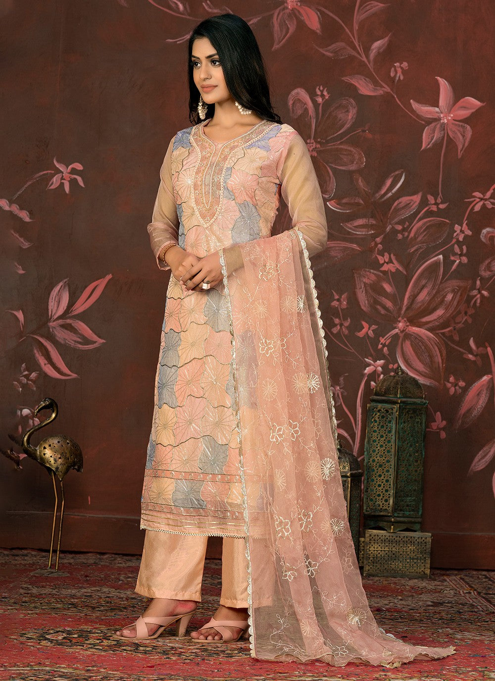 Organza Salwar Suit - T1978