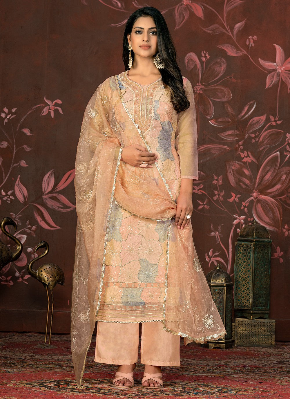 Organza Salwar Suit - T1978