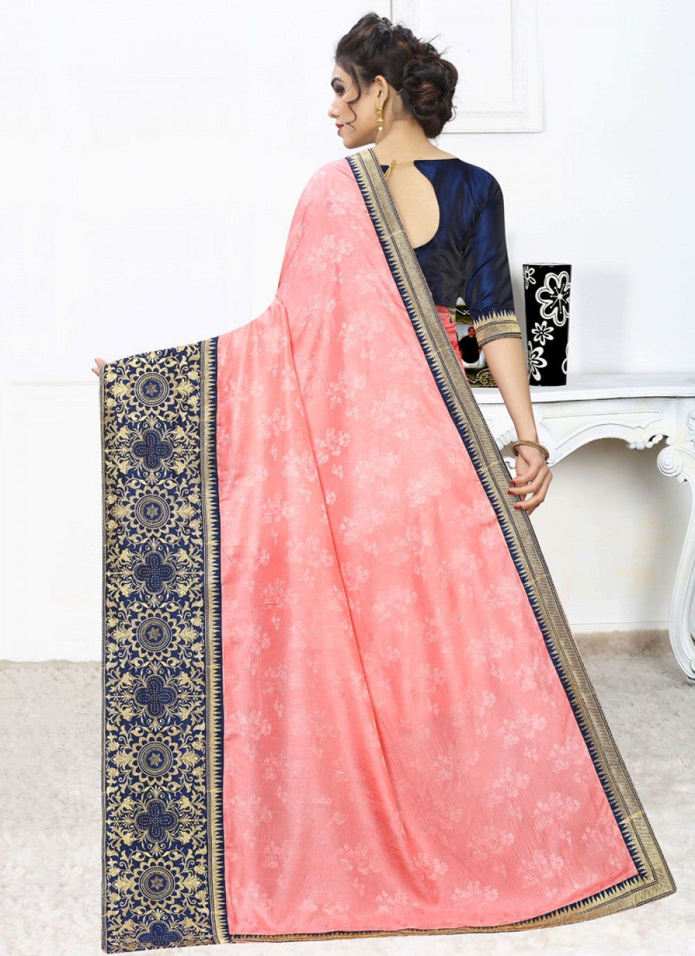 Silk Embroidered Silk Saree - S0253