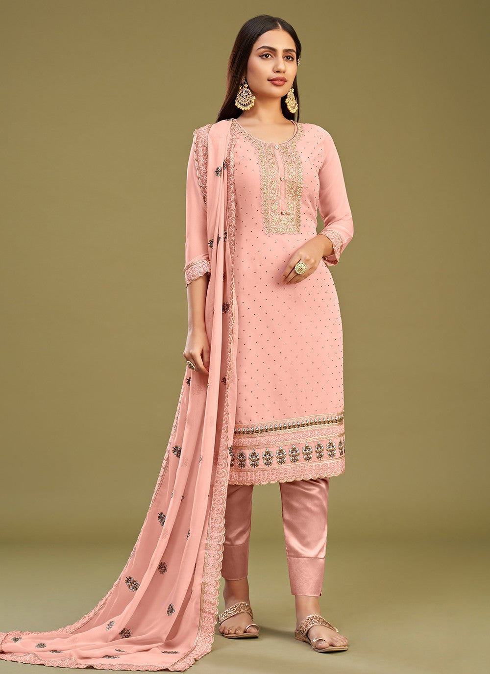 Georgette Salwar Suit - T1929