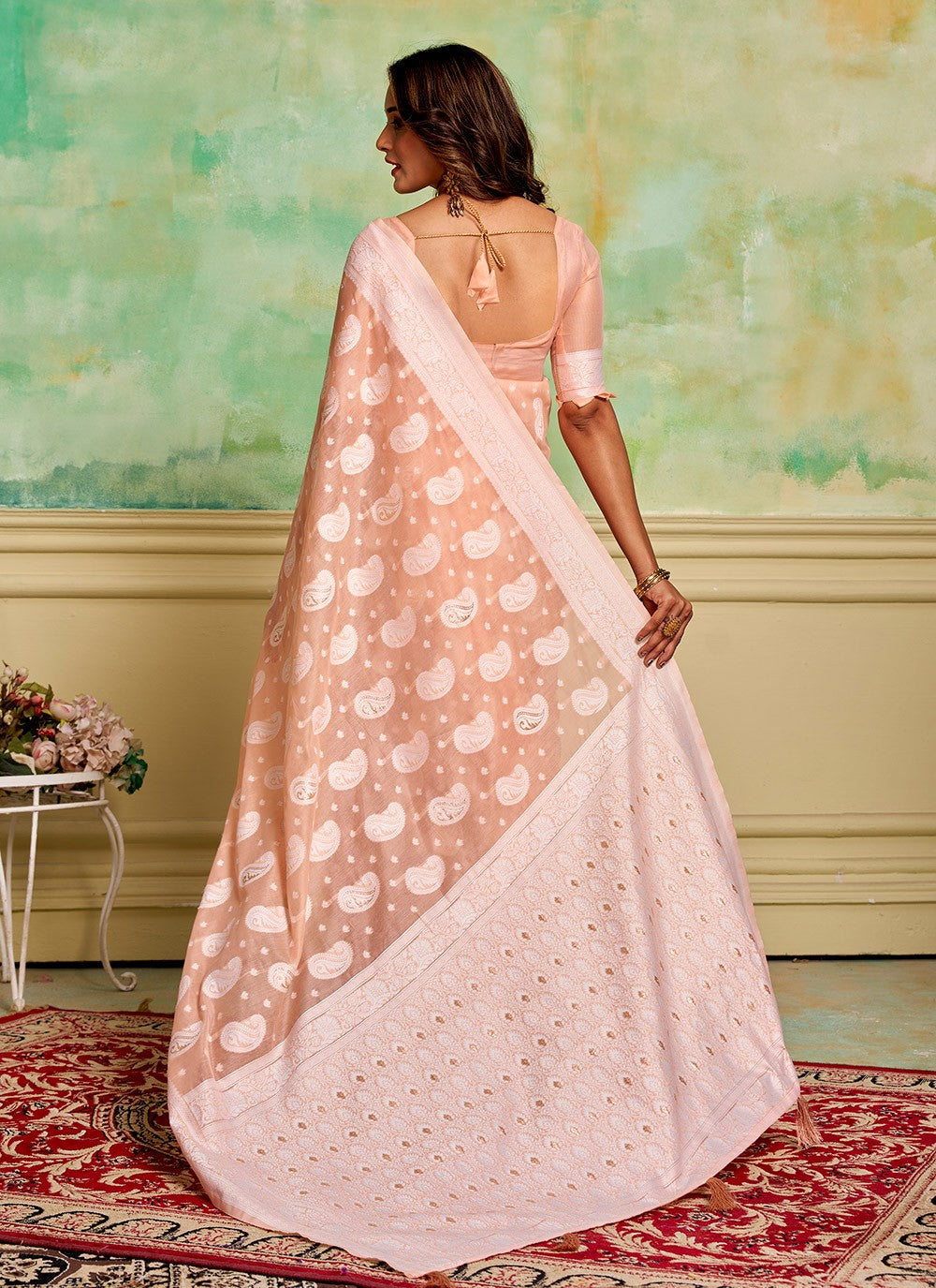 Woven Cotton Saree - S11881