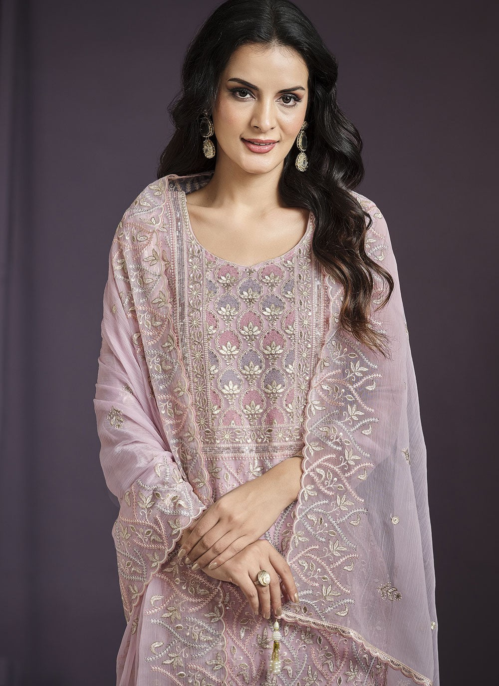 Chiffon Salwar Suit - T3912