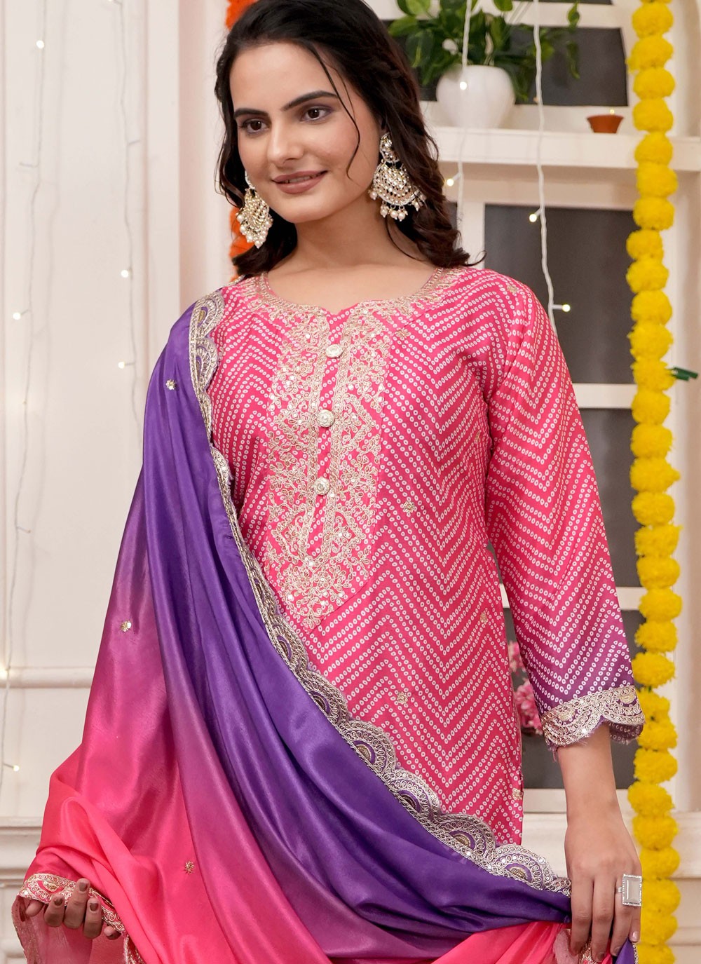 Chinon, Silk Salwar Suit - T4016