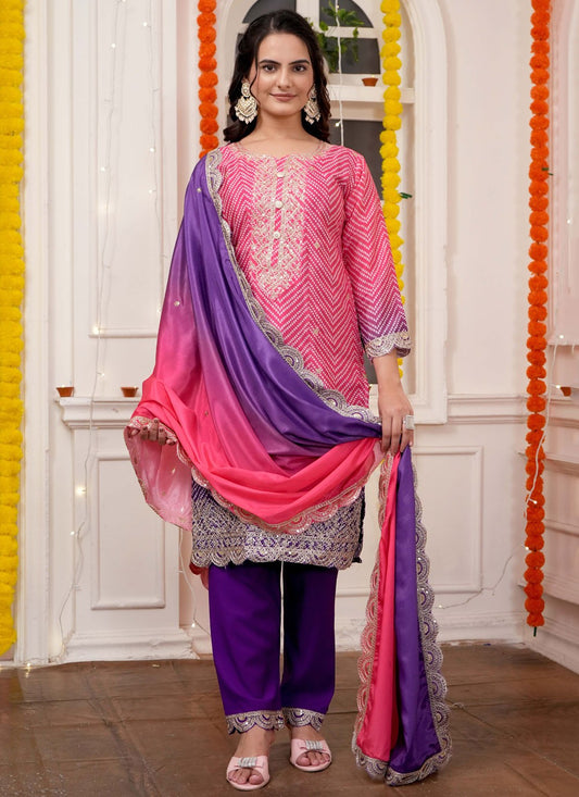 Chinon, Silk Salwar Suit - T4016