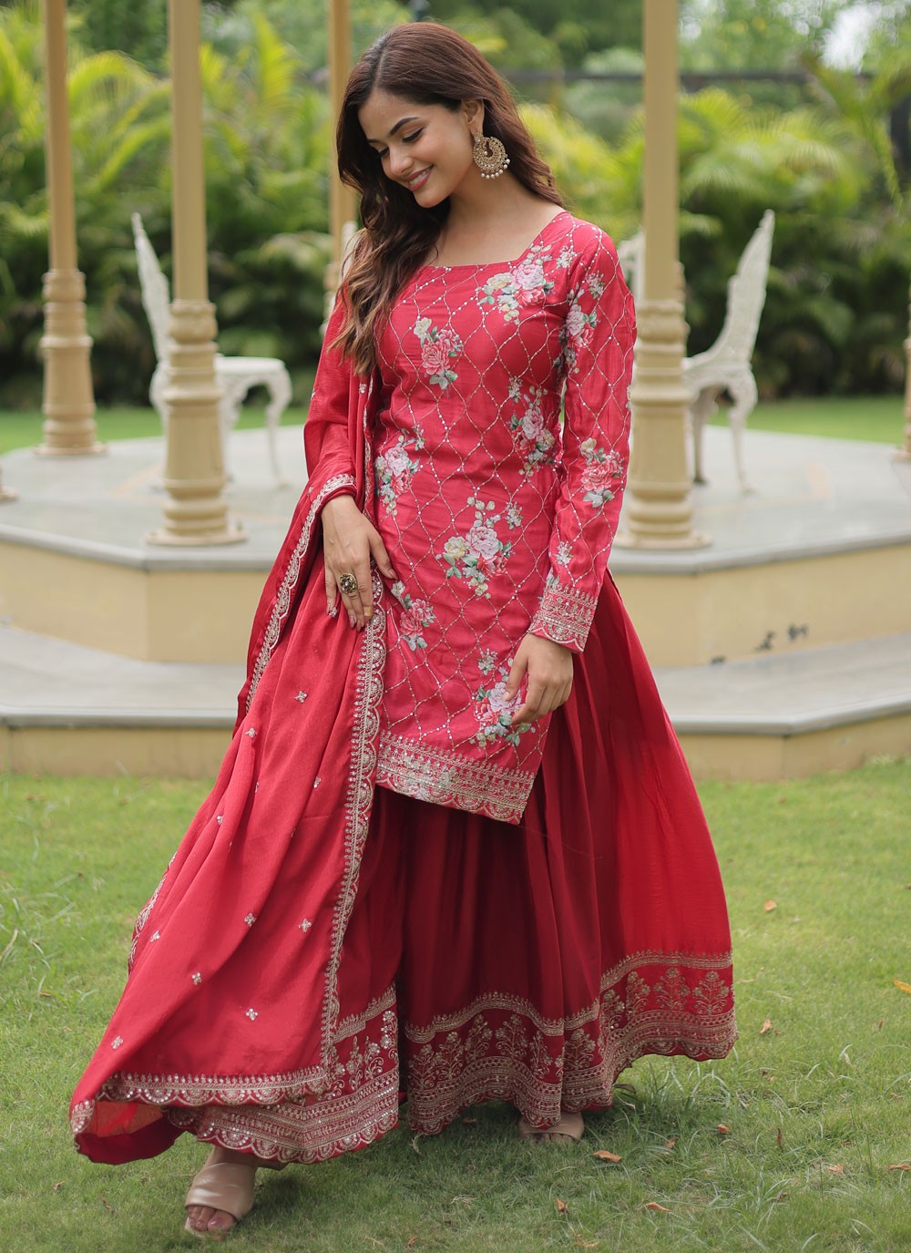 Chinon Salwar Suit - T3755