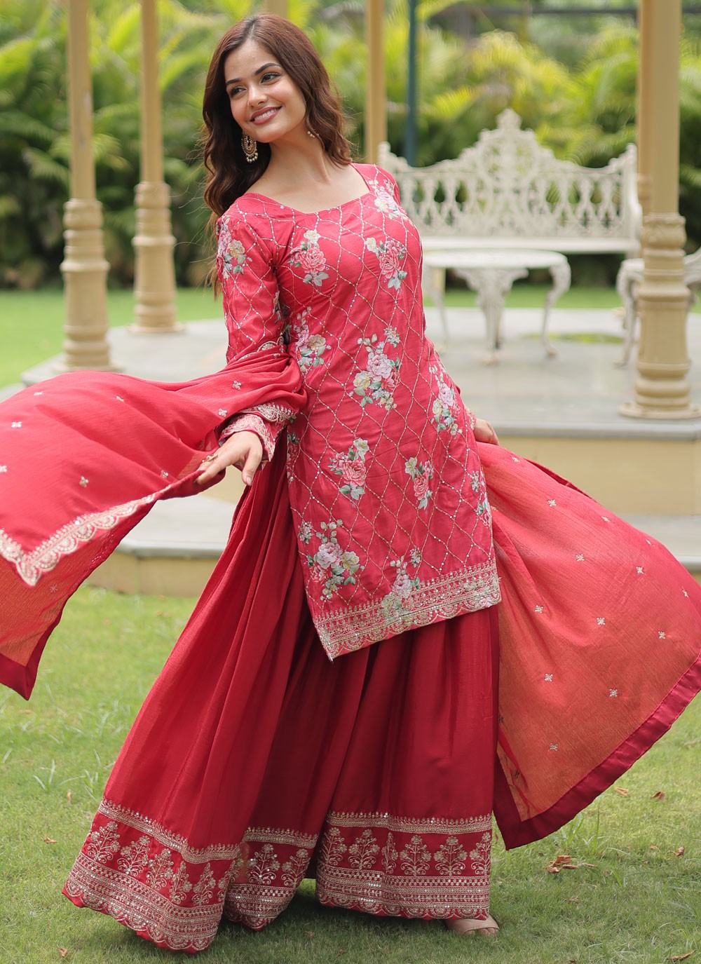 Chinon Salwar Suit - T3755