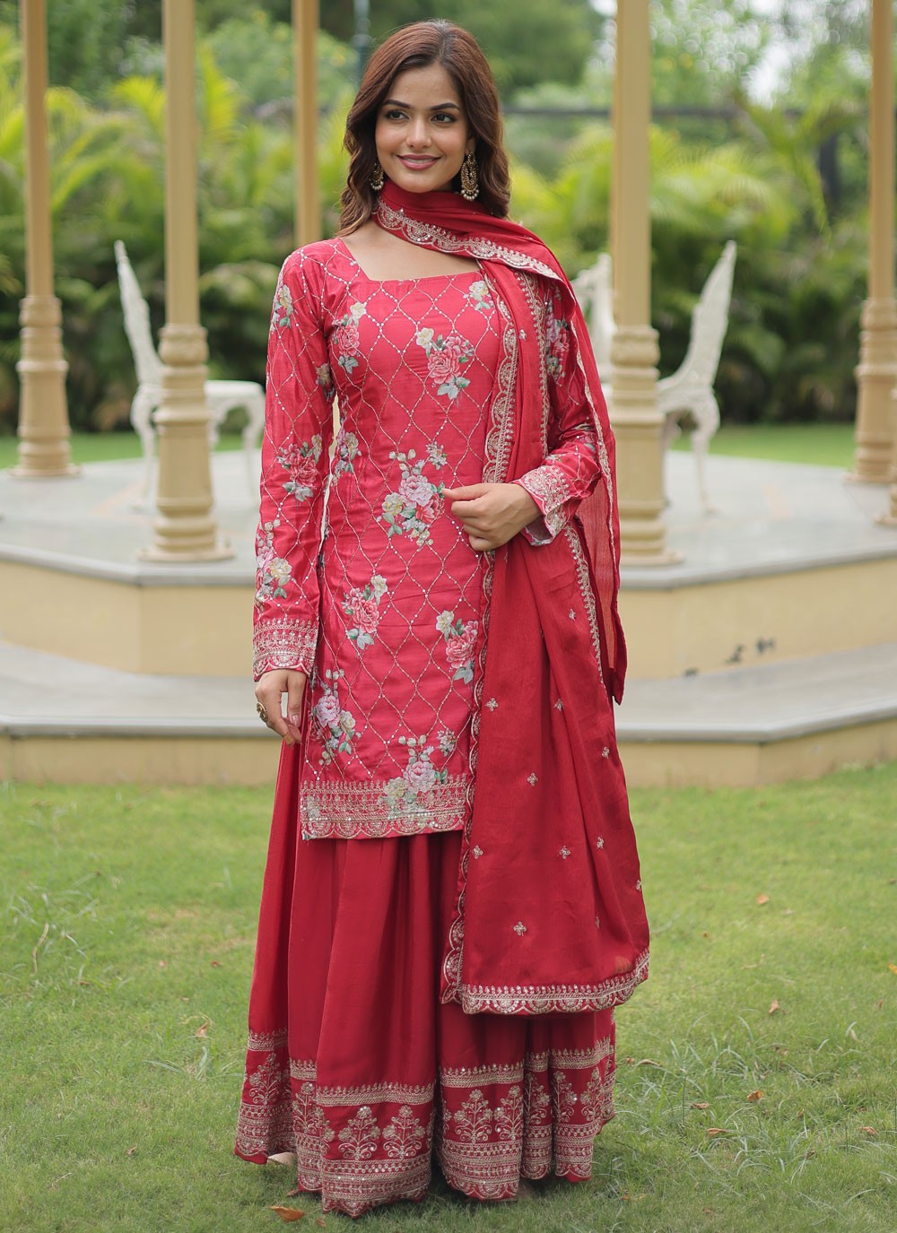 Chinon Salwar Suit - T3755