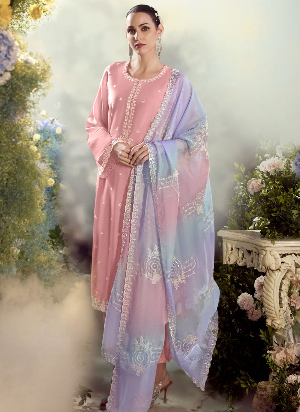 Modal, Silk Salwar Suit - T4147