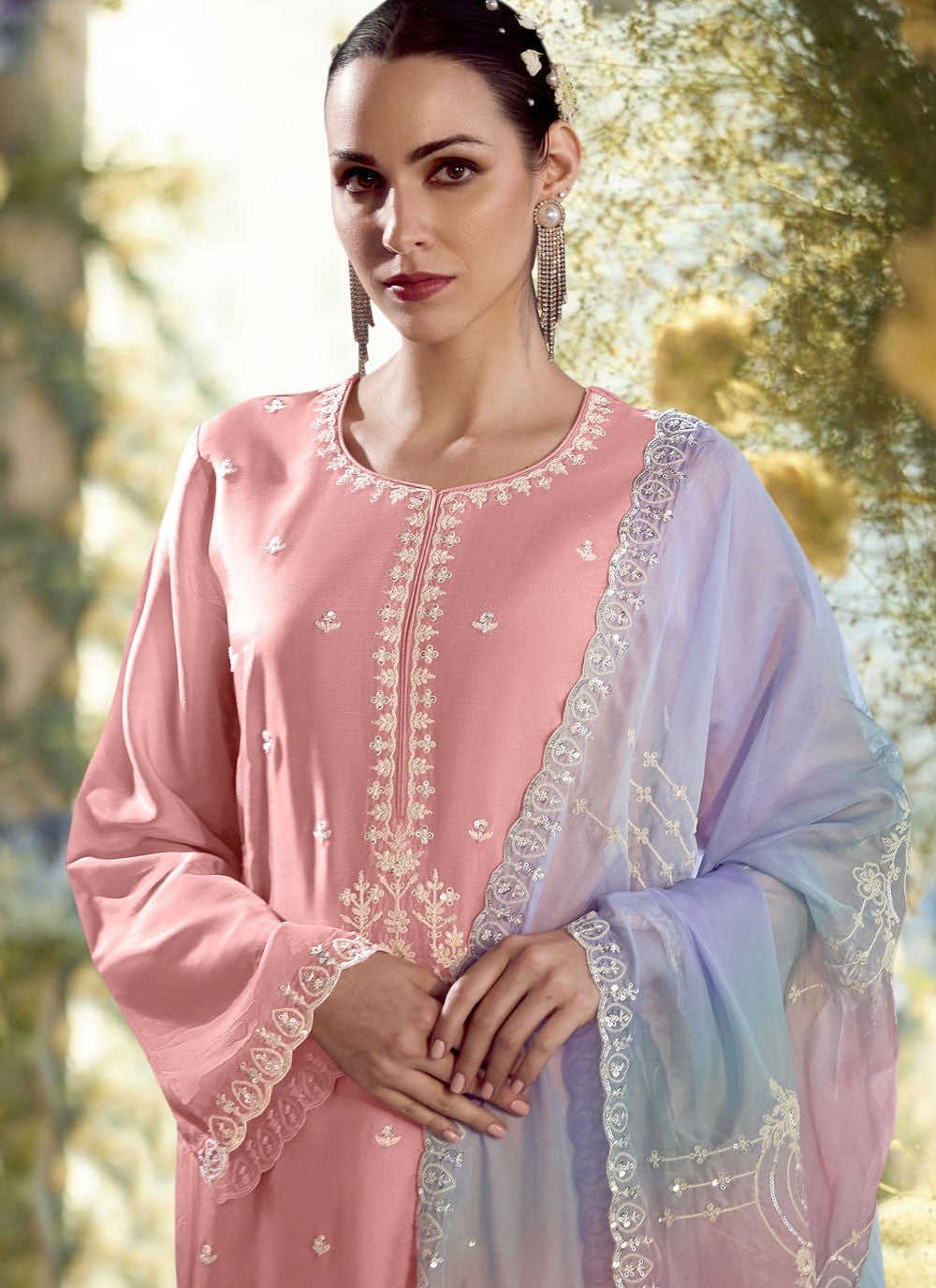 Modal, Silk Salwar Suit - T4147